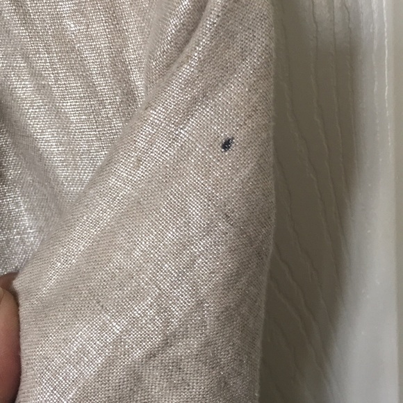 Anthropologie “Cartonnier” metallic linen blazer - Picture 8 of 10